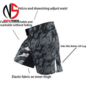 Shorts de Muay Thai sur mesure de qualité supérieure 2026, grande taille, shorts de boxe MMA haut de gamme avec logo personnalisé pour hommes chez Nurak - Product Image 4