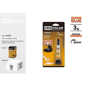 Colla Super Adesiva Criscolor 3g Istantanea Universale per Scarpe e Pelle - Product Image 1