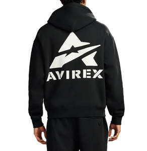 2026 Top Unisex Avirex Winter Fleece Pullover Hoodies Polyester/Cotton High Quality Sports Wear Custom Design Front Logo OEM ODM - Product Image 4