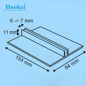 Price Tag Factory Wholesale Supergrip Clear Plastic PVC Advertising Sign Holder Marketing Sign Holders with Bottom <b>Adhesive</b> - Product Image 4