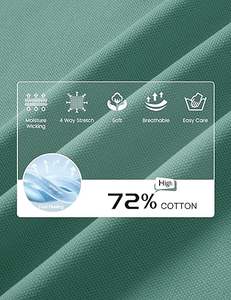 Polo de golf de qualité supérieure, manches courtes, performance tactique, t-shirts en coton piqué doux, 3 boutons, chemises classiques - Product Image 2