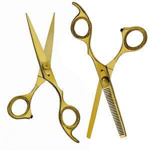 Ciseaux à effiler professionnels en acier inoxydable 4Cr13, 30 dents, lame tranchante, manche long, pour droitiers, usage en salon de coiffure - Product Image 1