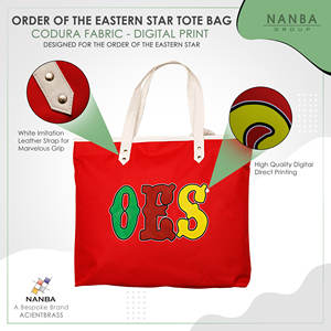 OES Tote <b>Bag</b> Codura & Poly-<b>Vinyl</b> Shoulder <b>Bag</b> with Zipper Closure & Embroidery Waterproof Material & OES Emblem Design - Product Image 3
