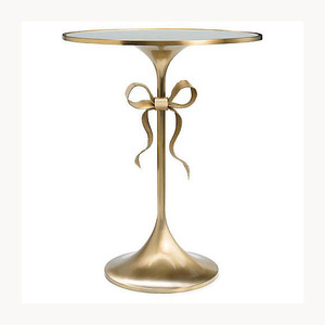 Mesa de centro redonda moderna con superficie de mármol y estructura de metal para sala de estar, dormitorio, mesa auxiliar decorativa - Product Image 2