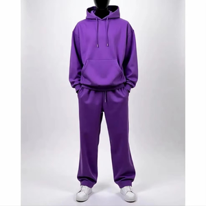 Unisex Acid <b>Wash</b> Hooded Sweatshirt Sweatpants 2-Piece Tracksuit Custom Plain Streetwear Windproof Lightweight Joggers <b>Set</b> - Product Image 6