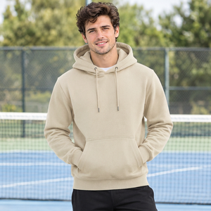 Sweat-shirt à capuche pour homme à manches contrastées, coupe classique, manches longues, avec broderie personnalisée pour les collections de vêtements de mode - Product Image 4