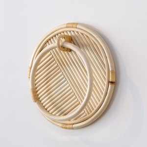 Toallero de lujo para baño, hecho a mano, de ratán, para colgar en la pared, anillo para pañuelos, toallero de cocina - Product Image 1