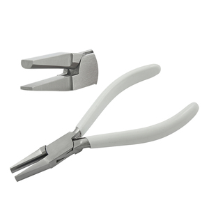 160mm Stainless Steel Half Flat Nose Pliers Smooth Jaws Spring <b>PVC</b> Handles Heavy Duty Wire Stripper Circlip Jewelry Making DIY - Product Image 1