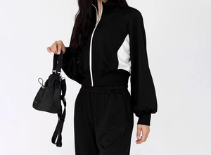 Custom Logo Women's Thick Fleece Two Piece <b>Set</b> Women Clothing Zip up Sweatshirt <b>Sweatpants</b> <b>Set</b> Tracksuits Hoodie <b>Set</b> - Product Image 2