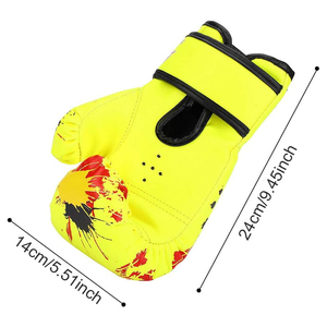 Kids Boxing <b>Gloves</b> PU Leather 6oz 8oz Youth Training <b>Gloves</b> Breathable Palm Shock Absorption Sparring <b>Gloves</b> Wholesale - Product Image 3