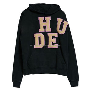 เสื้อฮู้ดแบบมีน้ำหนักมากสำหรับทุกเพศพร้อมซับในผ้าฟลีซนุ่มเหมาะสำหรับกิจกรรมกลางแจ้งในฤดูหนาวและสไตล์สตรีทแวร์ที่อบอุ่นทุกวัน - Product Image 3