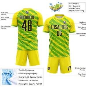 soccer uniform jersey shorts set <b>men</b> football team kit breathable quick dry sportswear training wear - Product Image 5