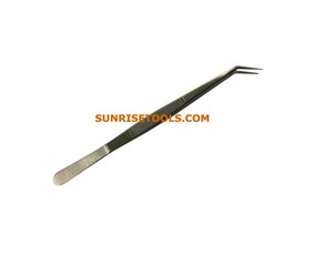 Pince à épiler SUNTOOLS/STIPL à verrouillage coulissant, revêtement en fer, vapeur, 6 pouces, pour la fabrication de bijoux, avec poignée bleue, modèle 602A-605, fabriquée au Punjab - Product Image 2