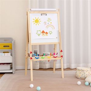 Cavalletto Artistico Regolabile 3-in-1 a Doppia Faccia con 4 Contenitori per Colori per Uso in Studio o Aula - Product Image 2