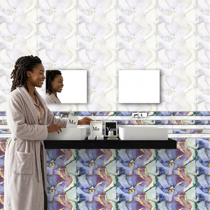 300x450mm Blue Flower Designer 30x45cm Ceramic Bathroom Floor and 12x18 Inch Kitchen Wall <b>Tiles</b> Factory Price Supplier - Product Image 3