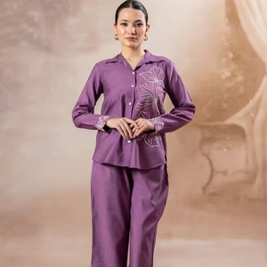 Vestido Midi Informal de Manga Larga para Mujer, Ropa de Dormir de Verano, Lavable, Transpirable, Talla Grande, Estampado Digital, Ideal para la Playa - Product Image 1