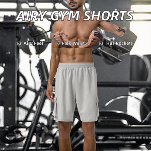 Quick Dry Sporty Athletic <b>Shorts</b> Solid Streetwear Cotton-Polyester <b>Knee</b>-<b>Length</b> Elastic Waist Casual Summer Gym <b>Shorts</b> Breathable - Product Image 4