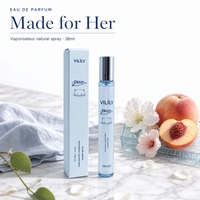 VILiLY B025 38ml Mini Eau de Parfum avec un parfum frais, fruité, floral et boisé, longue tenue, vaporisateur pour femmes, usage quotidien, cadeau mignon pour les rendez-vous