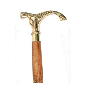 Canne de marche décorative en bois avec poignée sirène Jal Pari pour hommes et femmes - Product Image 1