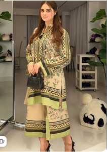 Ensemble Salwar Kameez Midi en Organza Brodé à Motif Floral, Tenue Ethnique d'Extérieur avec Dupatta, Idéal pour les Fêtes, pour Femme - Product Image 4
