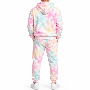 Conjunto Deportivo Tie Dye, Chaqueta con Capucha y Pantalones Deportivos Ajustados, Ropa Moderna para Importadores de Ropa al por Mayor - Product Image 2