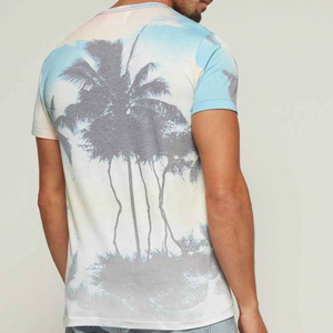 T-shirts décontractés pour hommes, style streetwear estival, vente en gros, sublimation personnalisée, 100% coton, polos vierges pour hommes. - Product Image 2