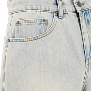 Pantalones Cortos de Mezclilla Holgados para Hombre, Estilo Vintage Lavado, Corte Holgado, Largura hasta la Rodilla, Estilo Urbano, Venta al por Mayor OEM - Product Image 6