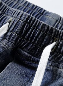 Jeans Cargo Azules para Hombre, Cintura Media, Corte Regular, Algodón Denim, Estilo Casual, para Primavera - Product Image 5