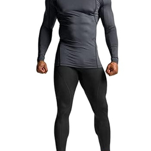Top Trendy Rash Guards For <b>Men</b> Custom Logo Option Four Way Stretch Gym Wear Compression T-Shirts on Very Cheap Prices - Product Image 1