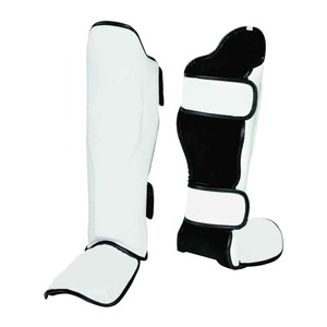 Protège-tibias de boxe professionnels bleu-noir en EVA légers et protecteurs pour adultes unisexe - Product Image 2