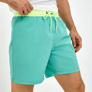 Shorts de Baño para Hombre, Diseño Casual de Verano, Malla de Poliéster de Secado Rápido, Transpirable, con Rayas Reflectantes, Venta al Por Mayor OEM - Product Image 3