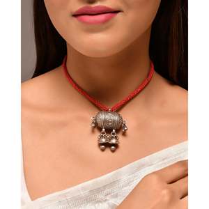 สร้อยคอจี้เงินแฟชั่นเมียร่า จาปุร - Product Image 1