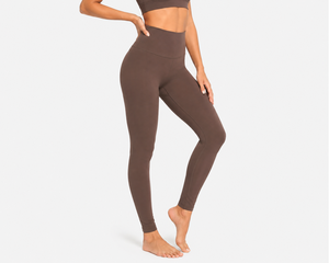 Leggings de compression sans coutures pour femmes, taille haute, effet ventre plat, pour la gym, le yoga, doux, extensibles, anti-transparence, OEM - Product Image 1