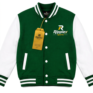 Lightweight kids varsity <b>jacket</b> with sporty design soft comfort and versatile everyday style for children look for school outing - Product Image 4