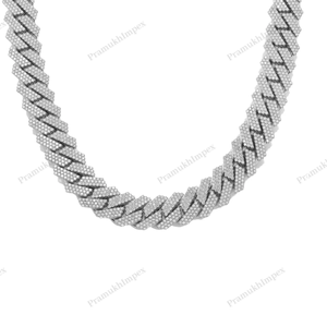 18MM 20 Inches <b>Iced</b> Cuban Link <b>Chain</b> 925 Sterling Silver Plated Thick Miami Luxury Statement Hip Hop <b>Chain</b> - Product Image 5