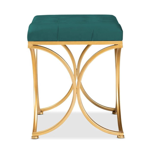 Square Metal Ottoman Sitting <b>Stool</b> Living Room Furniture Office <b>Stool</b> Velvet Ottoman Footstool Footrest <b>Stool</b> Pouffes Home Decor - Product Image 1