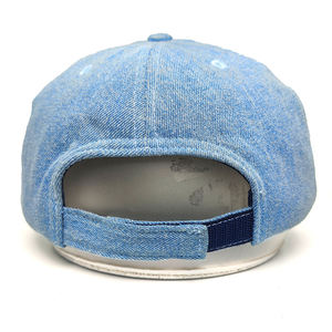 OEM Custom Logo Men High Quality 6 Panel <b>Plain</b> Blank Corduroy Denim Dad Hat Curved Brim Baseball <b>Cap</b> - Product Image 3