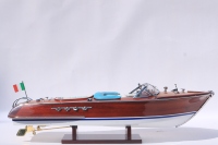 RIVA AQUARAMA - Maqueta de Velero Hecha a Mano en Madera, Personalizada, Estilo Antiguo, Temática Oceánica, Pieza de Arte Coleccionable para Mesa, Ho Chi