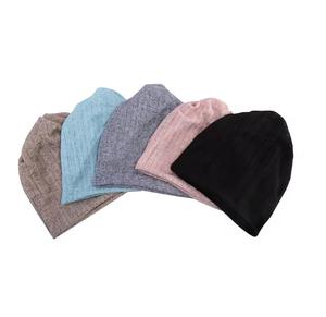 Unisex Acrylic Knitted <b>Beanie</b> Hat Color Blocking Casual Style Adult Winter Warm Breathable <b>Waterproof</b> Adjustable Headwear - Product Image 4