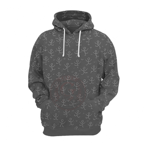 Men's Athletic Hooded Pullover Custom Full Print Sweatshirt with Moisture Management Fabric for Active Performance - Product Image 2