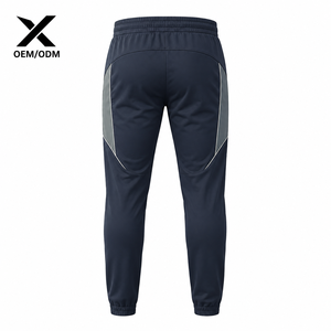 X Men's <b>Navy</b> Blue Polyester Sweatpants Elastic Waist Breathable Quick Dry Moisture Wicking All Seasons Regular Fit Rugby Style - Product Image 2