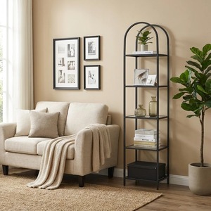 Étagère de rangement multifonctionnelle à 5 niveaux en acier inoxydable pour cuisine, salon, salle de bain, utilisation domestique à bas prix - Product Image 1