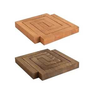 Slatted Wood Trivet Hot <b>Pad</b> <b>Heat</b> Resistant Pot Holder Non Slip Kitchen Countertop Mat Dining Table Protector - Product Image 5