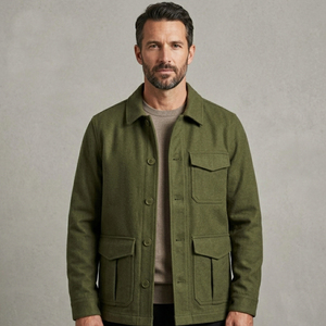 OEM Custom <b>Men</b>’s <b>Chore</b> <b>Jacket</b> 2026 Design Organic Cotton Canvas Work <b>Jacket</b> Shirt Style Utility <b>Jacket</b> Wholesale Manufacturer - Product Image 2