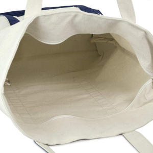 Wholesale Custom Logo <b>Canvas</b> <b>Tote</b> Bags with Zipper Closure Extra Large Size for Outdoor & Groceries Shopping - Product Image 5