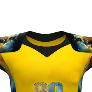 Ropa Deportiva, Uniforme de Fútbol Americano Estampado, Manga Corta, Talla Grande, Secado Rápido, Servicio OEM Personalizado para Hombre - Product Image 4