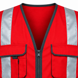 Veste de sécurité haute visibilité noire, antistatique, imperméable et respirante, unisexe, tailles adultes, hommes - Product Image 6