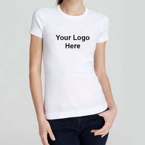 Camisetas de Moda para Mujer, Manga Corta, Color Sólido, Precio de Fábrica, Personalizadas, Camisetas Resistentes para Mujer - Product Image 3