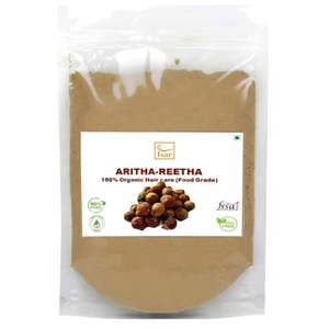 Poudre de fruit de Reetha 100% pure et naturelle de qualité supérieure, en vrac, Sapindus Mukorossi, nettoyant capillaire, matière première cosmétique à base de plantes, poudre de Reetha - Product Image 1