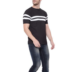 T-shirts pour hommes de style tendance, couleur unie, nouveau design, col rond, manches courtes, t-shirt décontracté pour hommes, toutes tailles - Product Image 2